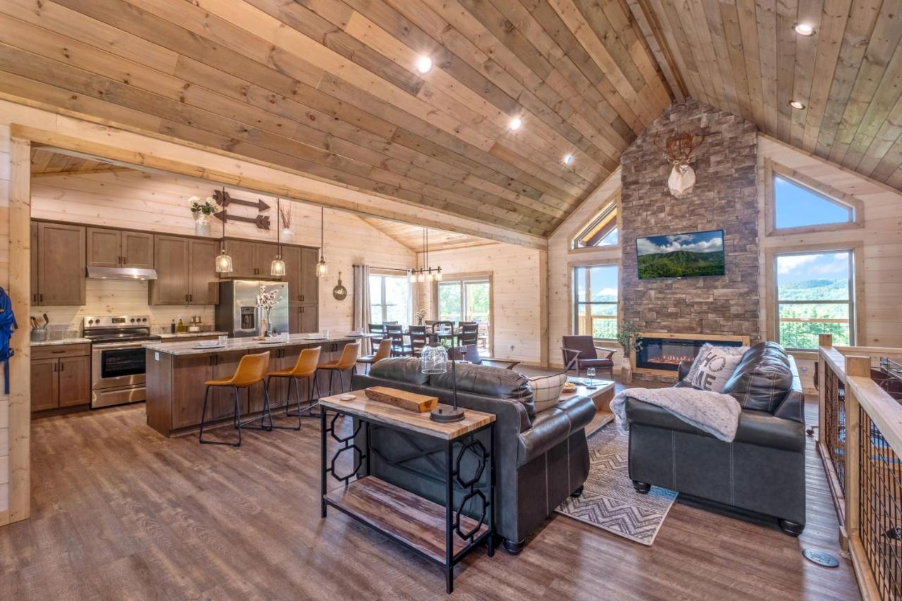 New / 3 King Suites / Sleeps12 / View / 5 Mi To Pf / Hot Tub Sevierville Exteriér fotografie