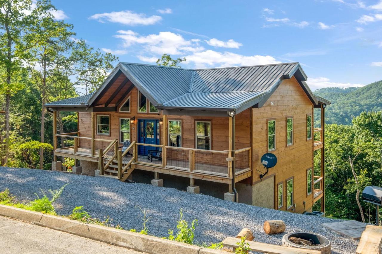 New / 3 King Suites / Sleeps12 / View / 5 Mi To Pf / Hot Tub Sevierville Exteriér fotografie